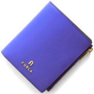 FURLA Camellia Bifold Wallet Blue Cobalt Blue Navy Blue